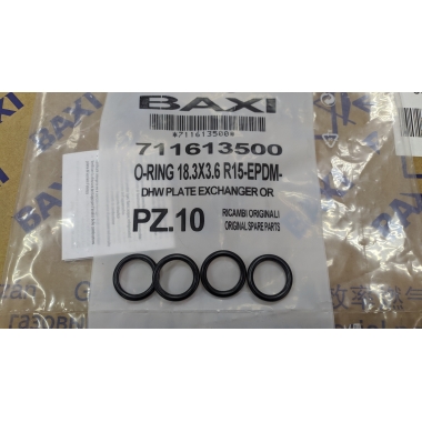 Запасные части Baxi Уплотнение вторичного теплообменника 18,3x3,6 для котлов BAXI (711613500) цена, купить в Йошкар-Оле